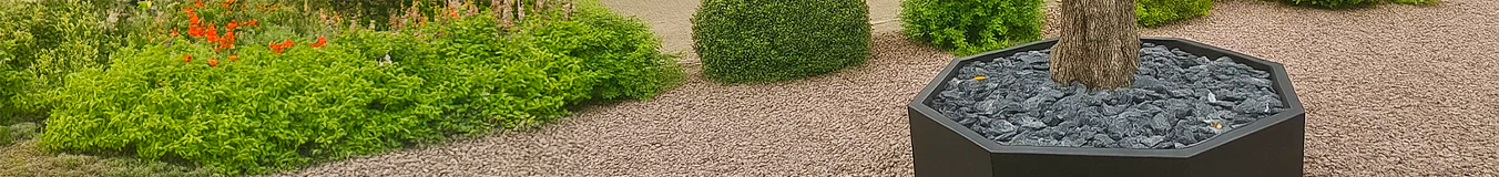 Pflanzkübel aus pulverbeschichtetem Stahl