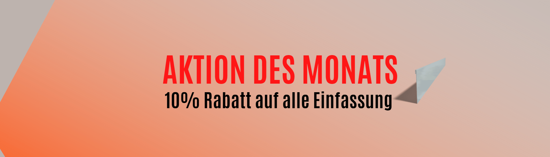 Einfassung aus verzinktem Stahl Einfassung aus verzinktem Stahl