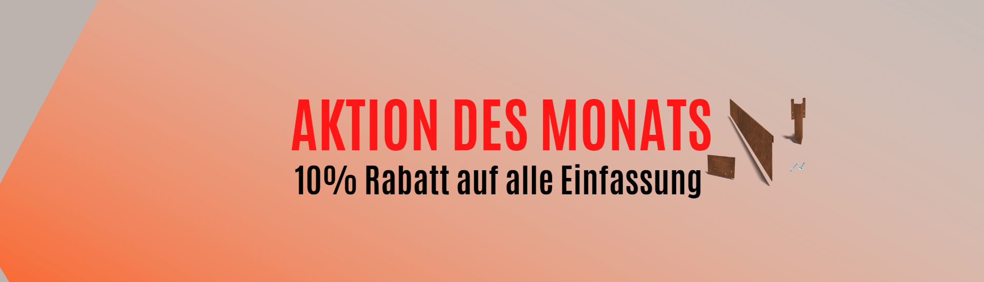 Einfassung aus Cortenstahl Einfassung aus Cortenstahl