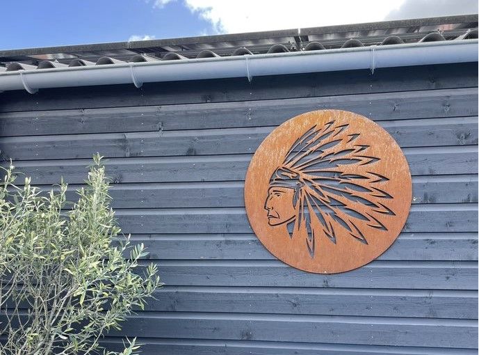 Wanddekoration aus Cortenstahl Wanddekoration aus Cortenstahl