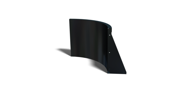 Innenbogen der Stützwand aus pulverbeschichtetem Stahl 500x500mm (Höhe 500mm)