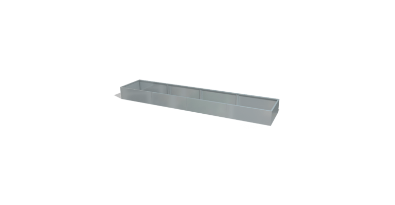 Pflanzgefäß aus verzinktem Stahl Texas xxl 4800x1000