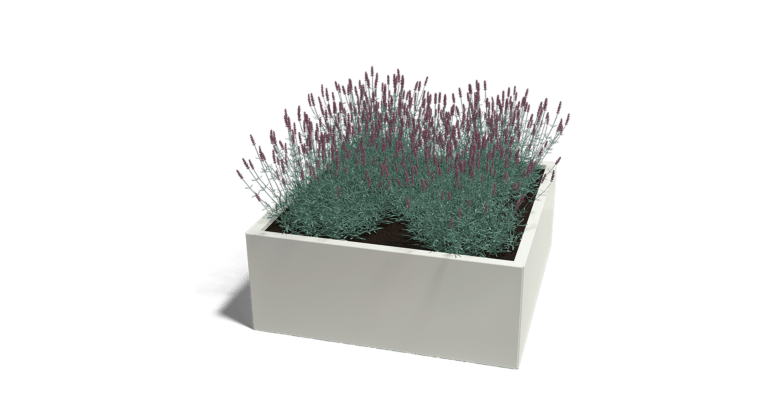 Pflanzgefäß aus pulverbeschichtetem Stahl Miami 1000x1000
