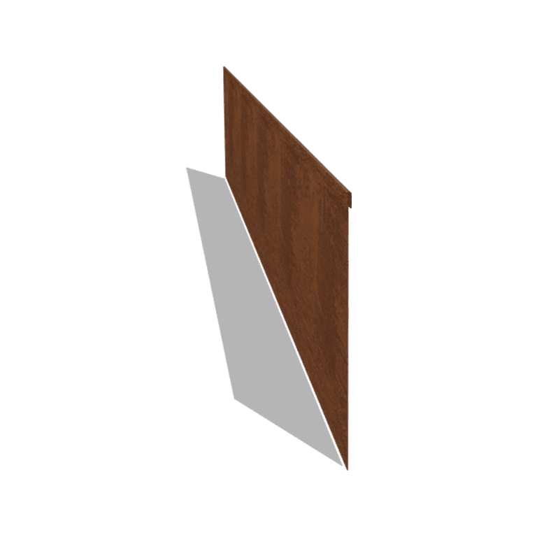 Einfassung abgeflacht aus Cortenstahl 35 cm (Länge 240 cm)