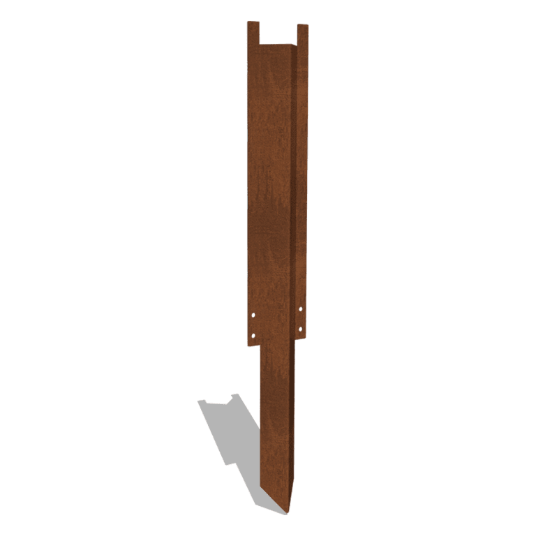 Erdspieß aus Cortenstahl Hoch XL 45 cm