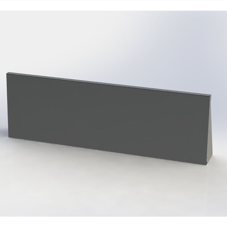Pulverbeschichtete Stahl-Stützmauer gerade 150 cm (Höhe 50 cm)