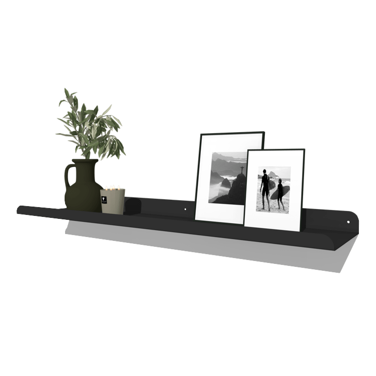 Wandregal aus pulverbeschichtetem Stahl U-Form 100 x 20 cm