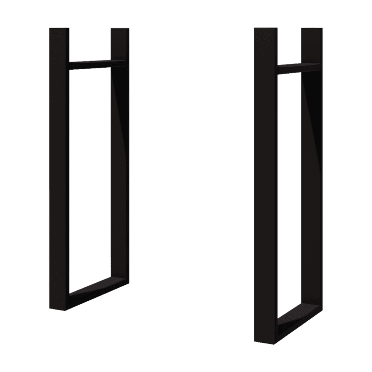 Schwarze Pflanzkübel vertikal 80 cm