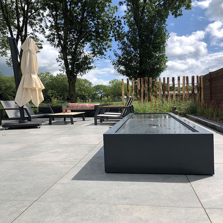 Wassertisch aus Aluminium 3000x800x400