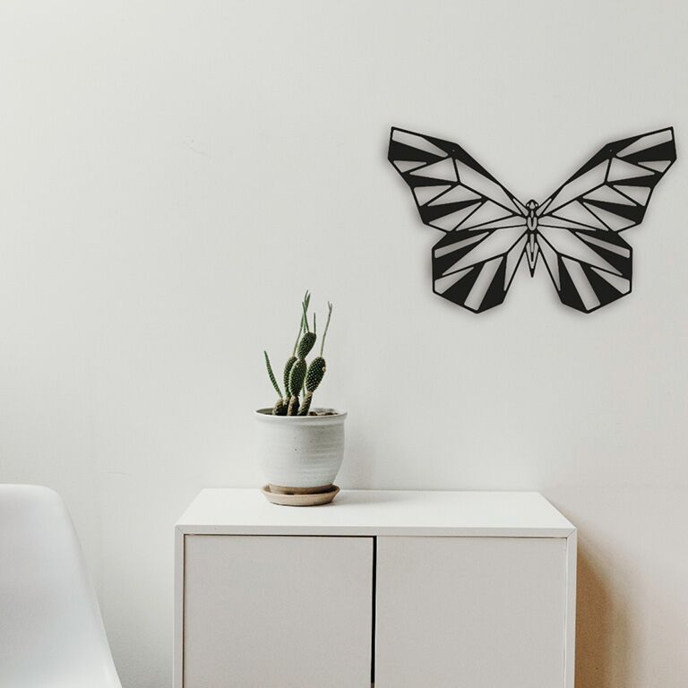 Wanddekoration aus Metall Schmetterling 2.0