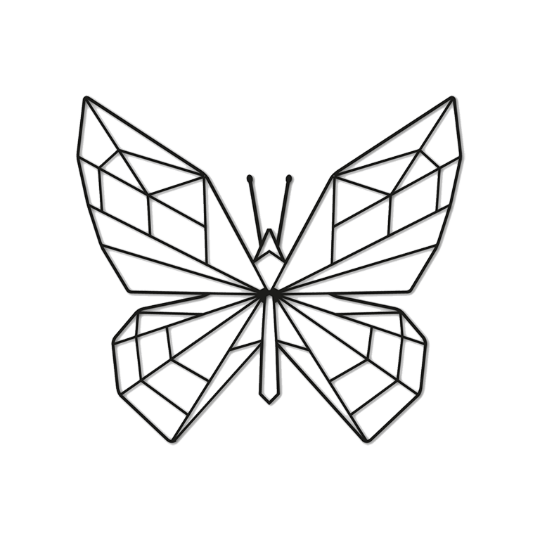 Wanddekoration aus Metall Butterfly 1.0