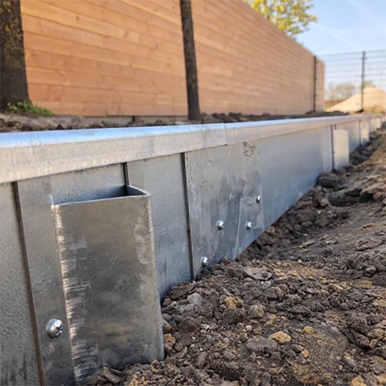 Cortenstahlkanten abgeflacht 13 cm Komplettsatz pro 15 Meter