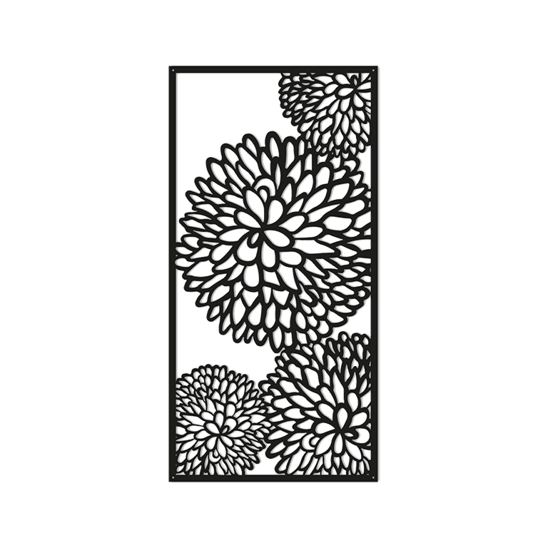 Wanddekoration aus Metall Blume 2.0