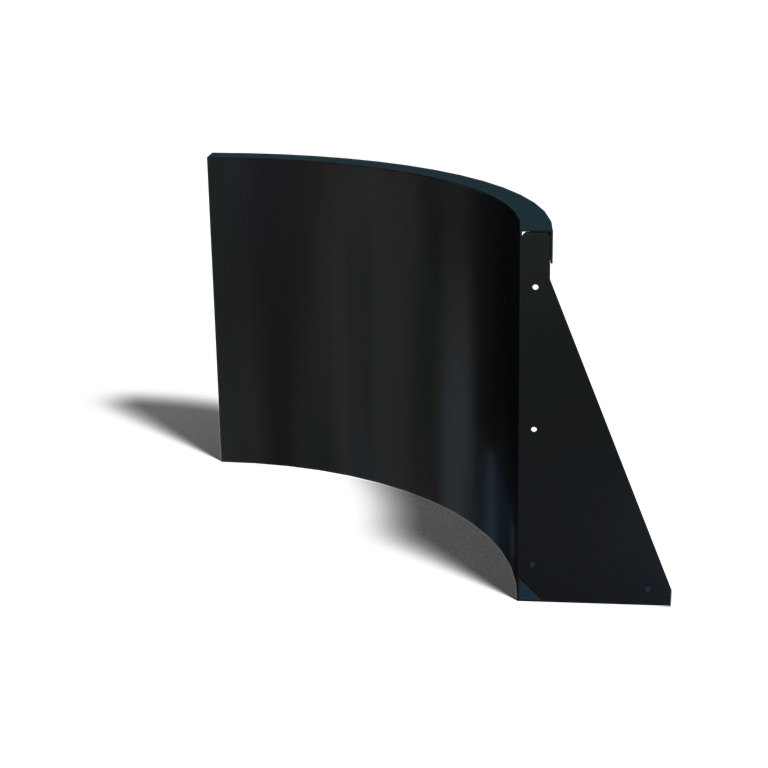 Innenbogen der Stützwand aus pulverbeschichtetem Stahl 50 x 50 cm (Höhe 50 cm)