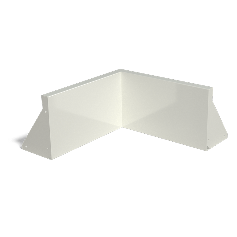 Innenecke der Stützwand aus pulverbeschichtetem Stahl 500x500mm (Höhe 300mm)