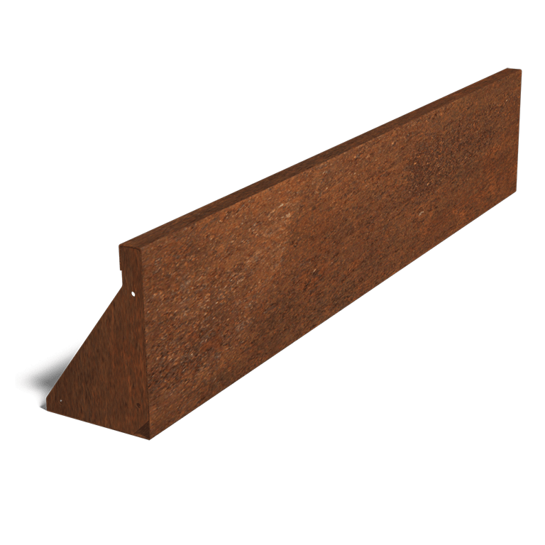 Cortenstahl-Stützmauer gerade 150 cm (Höhe 30 cm)