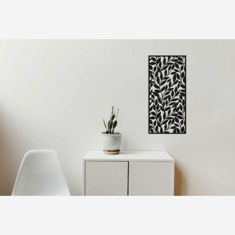 Wanddekoration aus Metall Leaves