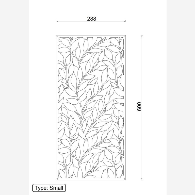 Wanddekoration aus Metall Leaves