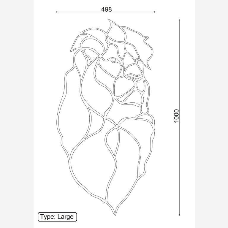 Wanddekoration aus Metall Lion King