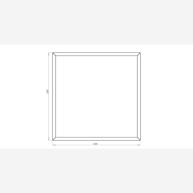 Pflanzgefäß aus verzinktem Stahl Miami 1200x1200