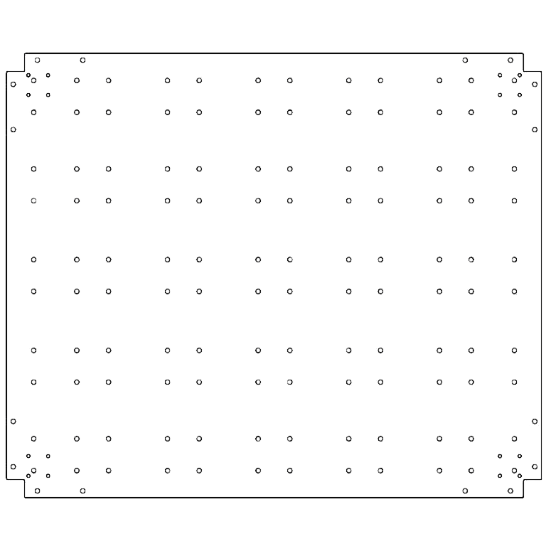 Bodenplatte aus verzinktem Stahl 100 x 120 cm