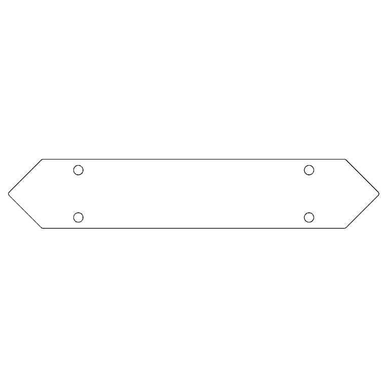 Bodenplattenverbinder aus verzinktem Stahl 40 cm