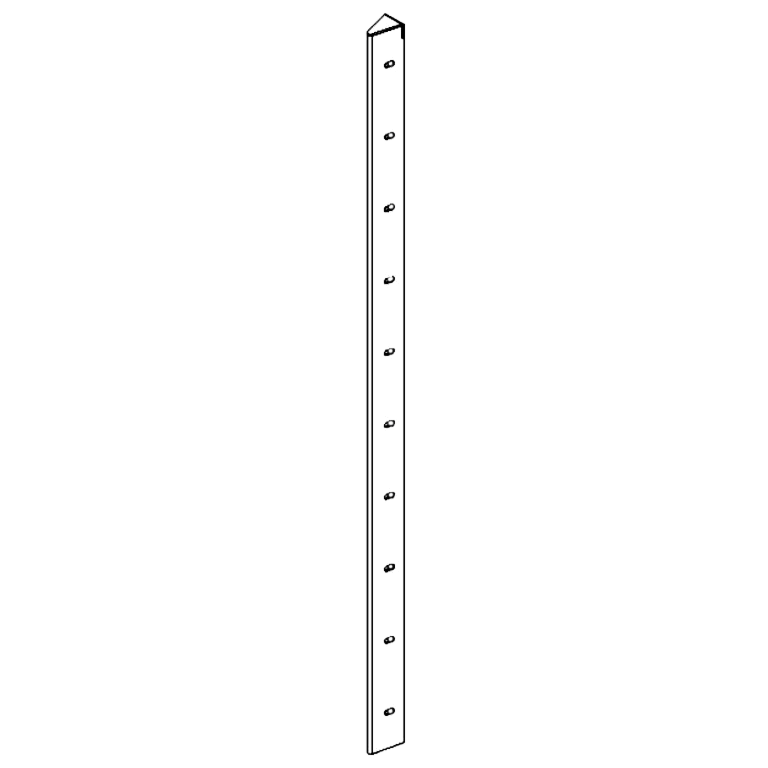 Cortenstahl Eckstück 30° 100 cm