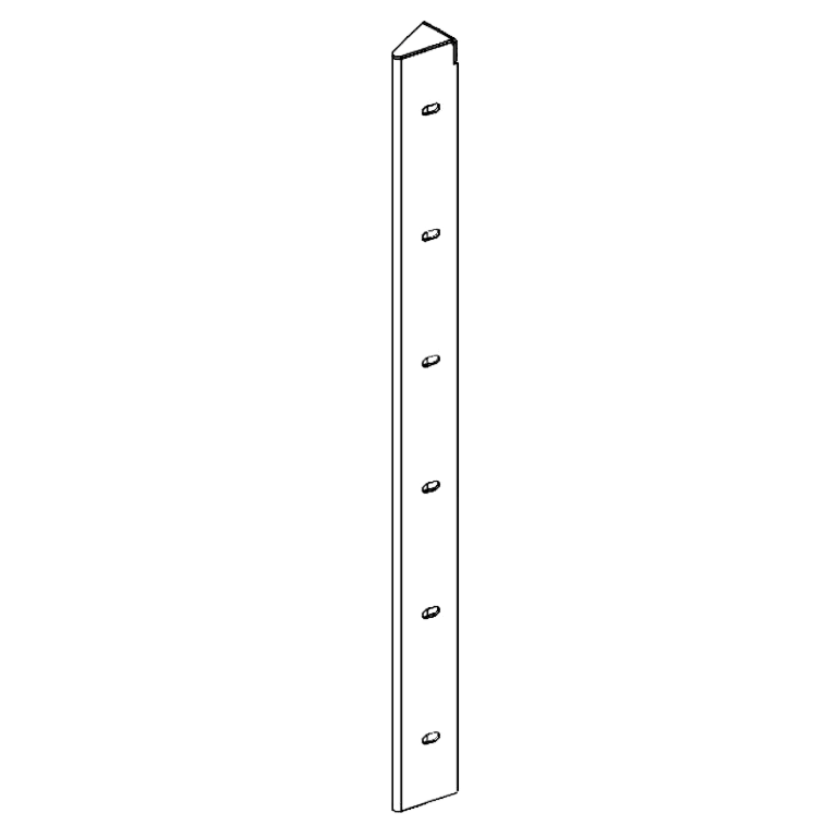 Cortenstahl Eckstück 30° 60 cm