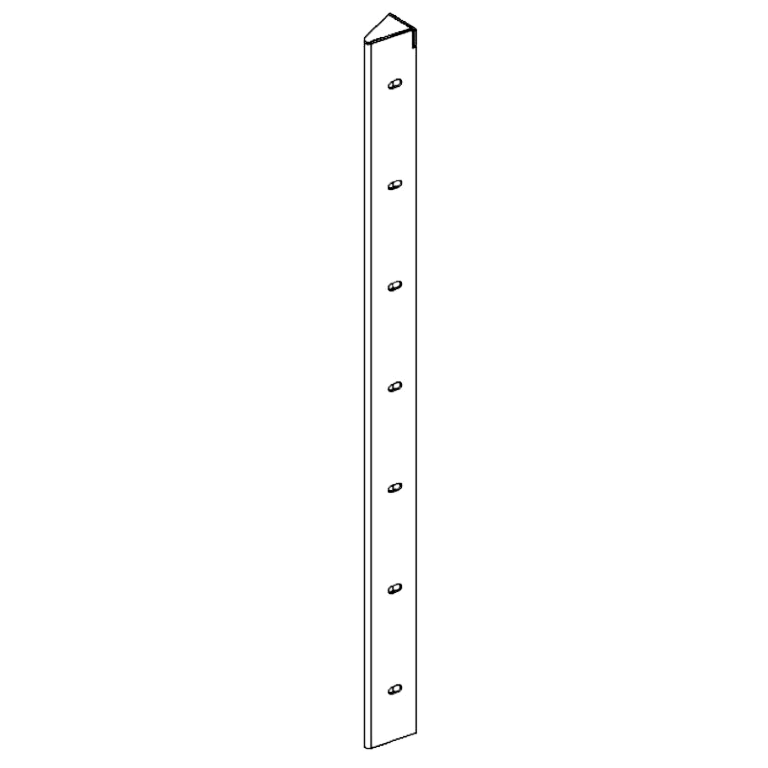 Cortenstahl Eckstück 30° 70 cm