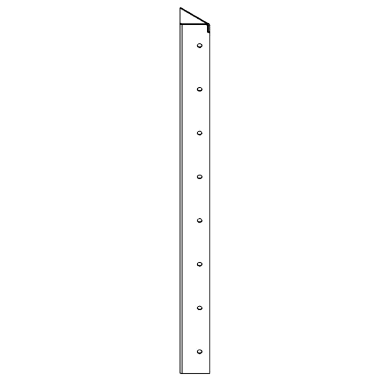 Cortenstahl Eckstück 90° 80 cm