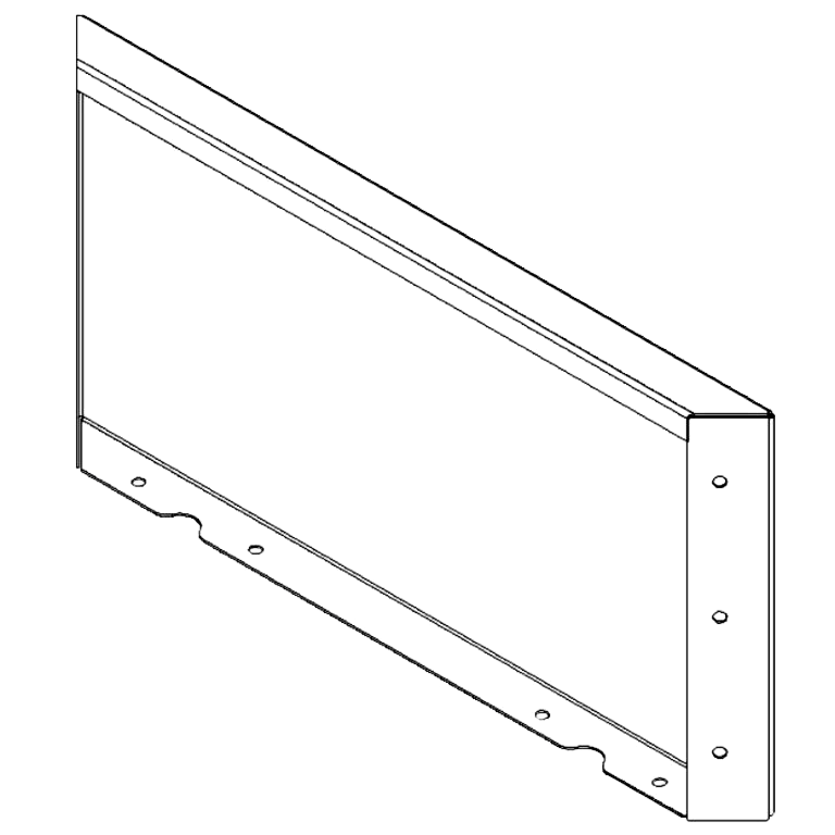Cortenstahlplatte 30 x 60 cm