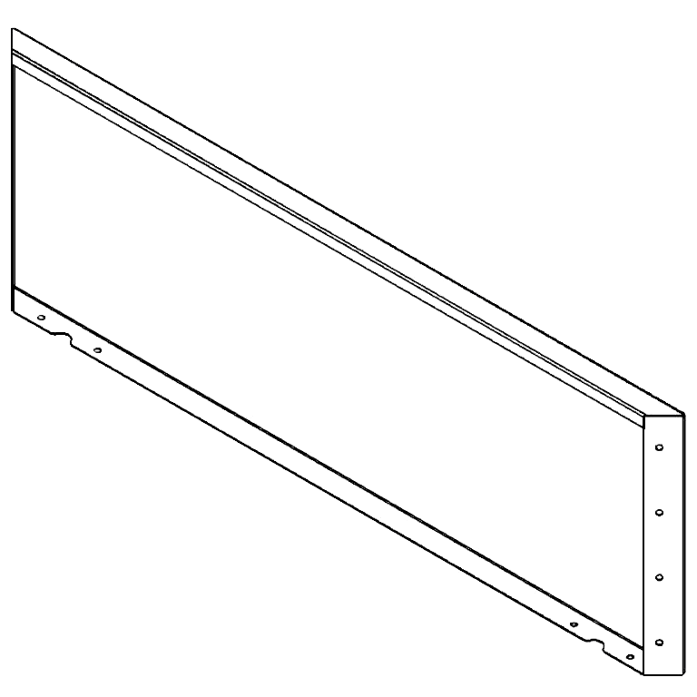 Cortenstahlplatte 40 x 120 cm