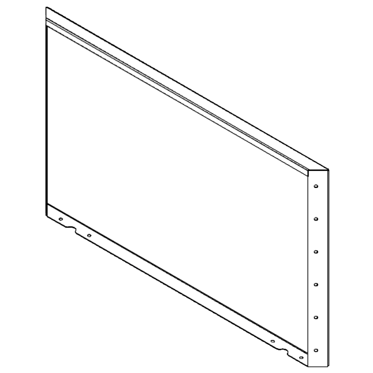 Cortenstahlplatte 60 x 100 cm