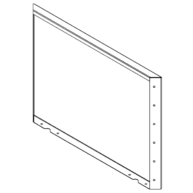 Cortenstahlplatte 60 x 80 cm