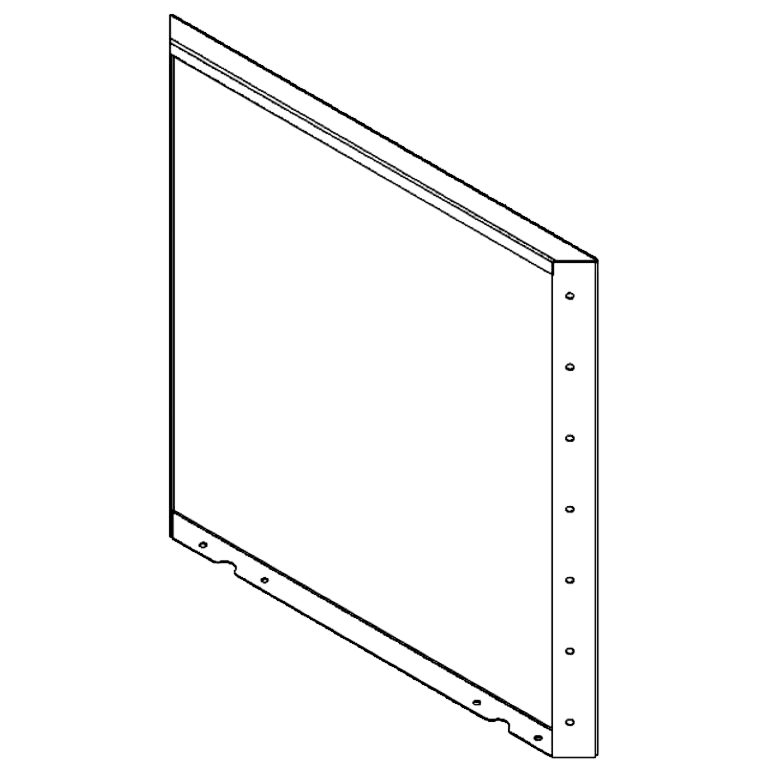 Cortenstahlplatte 70 x 70 cm