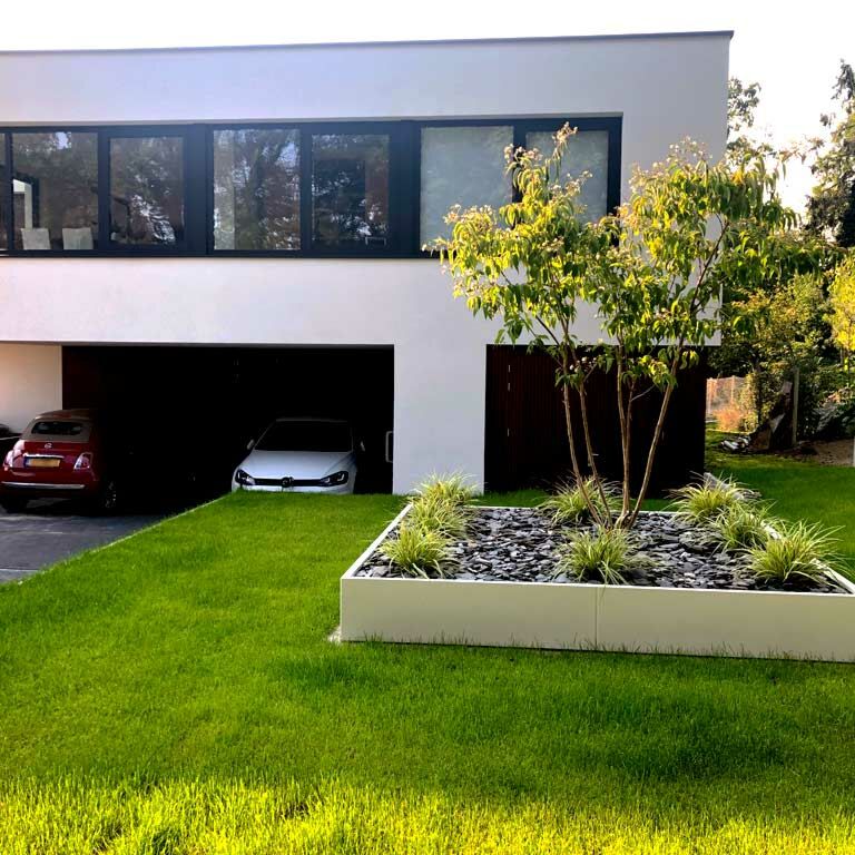 Hochbeet aus pulverbeschichtetem Stahl Miami xxl 300 x 300 cm