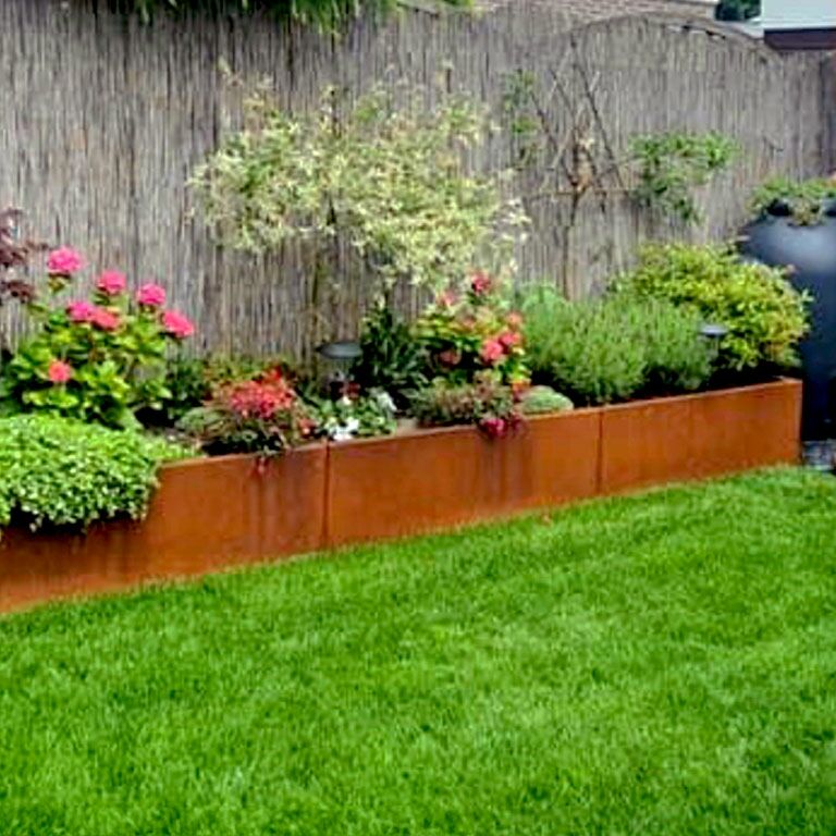 Hochbeet aus Cortenstahl Texas xxl 480 x 100 cm