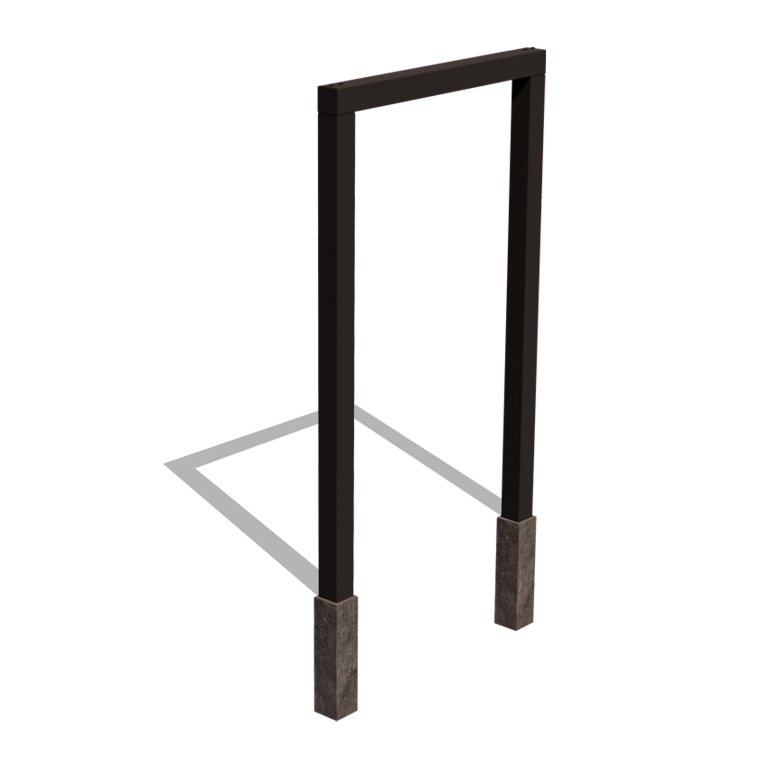 Pergola gerade aus pulverbeschichtetem Stahl 150 cm