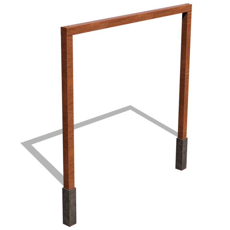 Pergola gerade aus Cortenstahl 300 cm