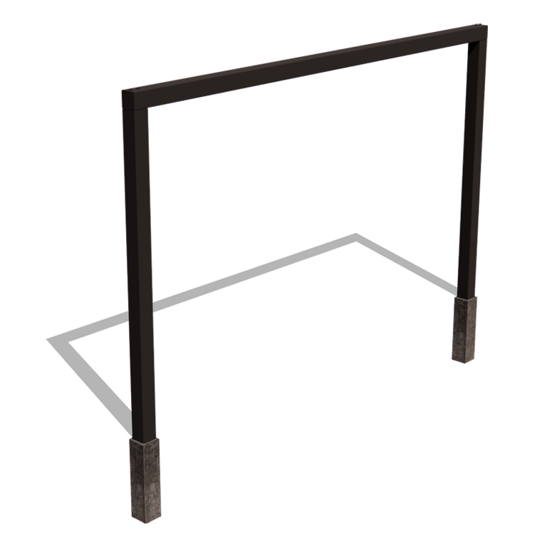 Pergola gerade aus pulverbeschichtetem Stahl 400 cm