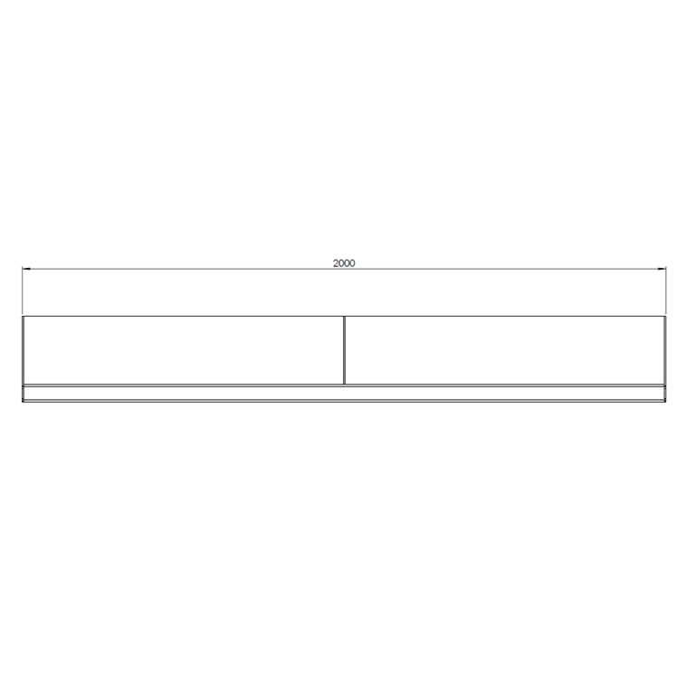 Cortenstahl-Stützmauer gerade 200 cm (Höhe 40 cm)