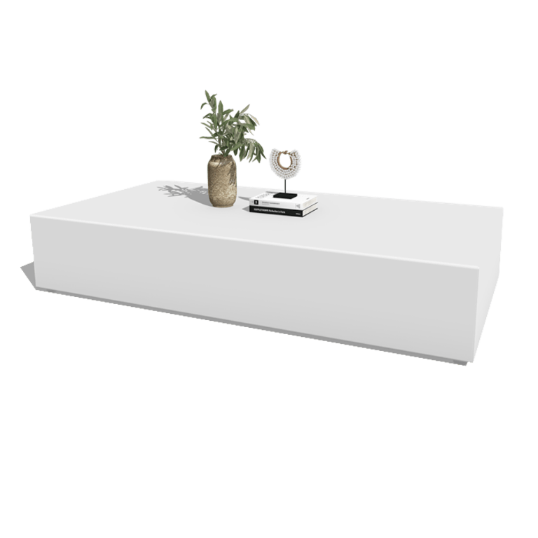 Couchtisch aus Aluminium Vittoria 160 x 80 x 30 cm