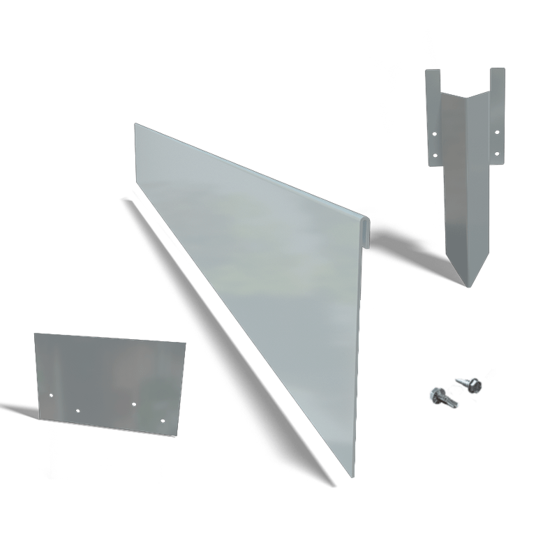 Einfassung abgeflacht aus verzinktem Stahl 13 cm kompletter Satz pro 24 meter