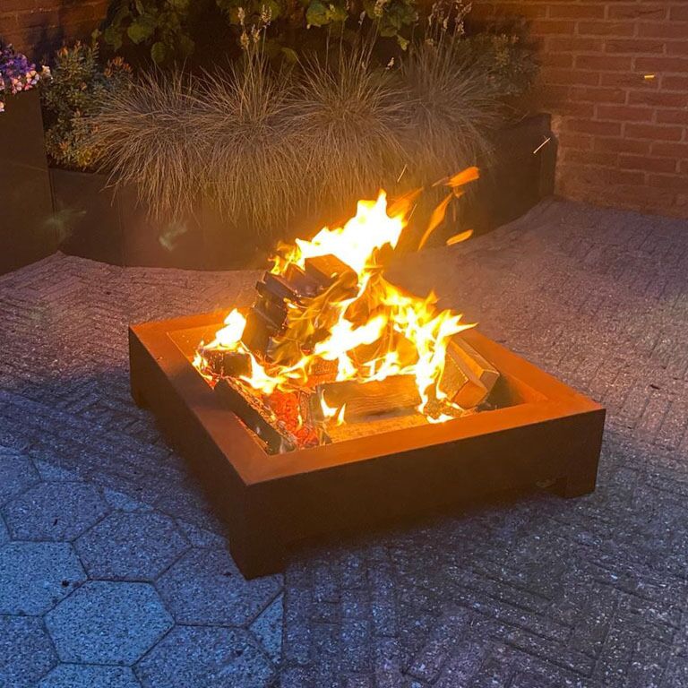 Detroit Feuerschale aus Cortenstahl