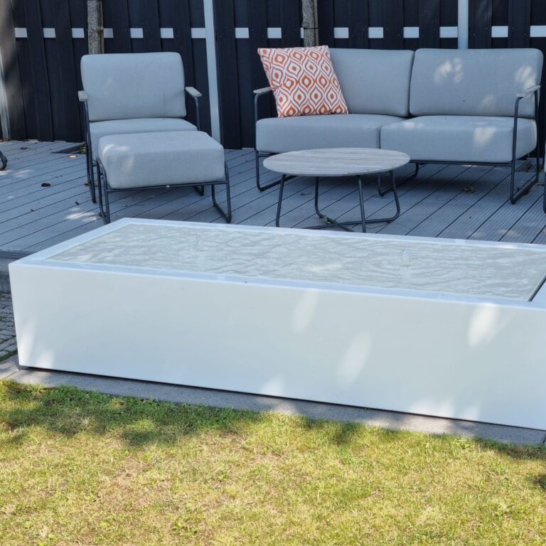 Wassertisch aus Aluminium 200 x 80 x 40 cm