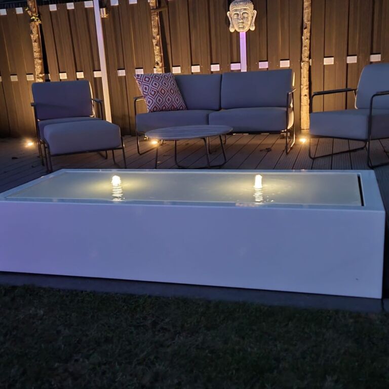 Wassertisch aus Aluminium 200 x 80 x 40 cm