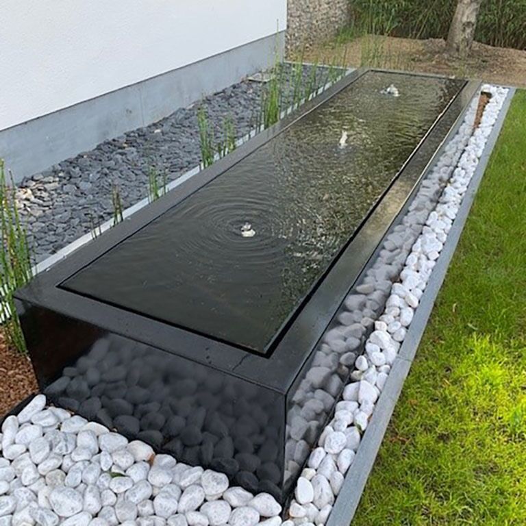 Wassertisch aus Aluminium 300 x 80 x 40 cm