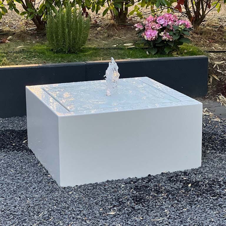 Wassertisch aus Aluminium 80 x 80 x 40 cm