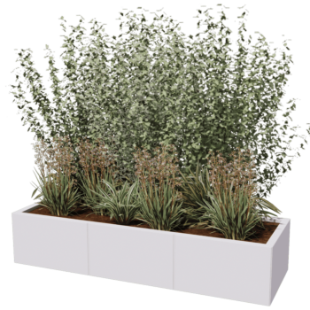 Hochbeet XXL aus Stahl - Rechteckig - 150 x 50 x 40 cm - Andere RAL farbe - Ohne Bodenplatte