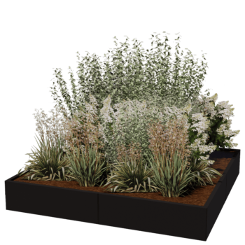 Hochbeet XXL aus Stahl - Viereckig - 200 x 200 x 100 cm - Andere RAL farbe - Ohne Bodenplatte